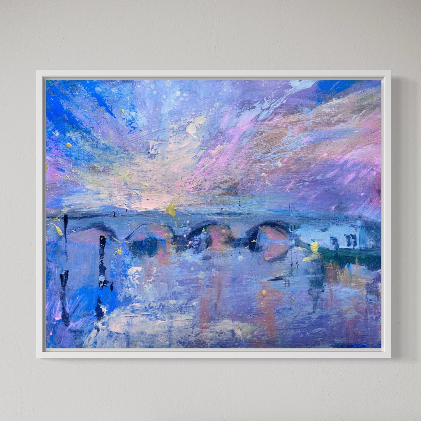 Richmond Bridge twilight - original painting - LJagz-studio
