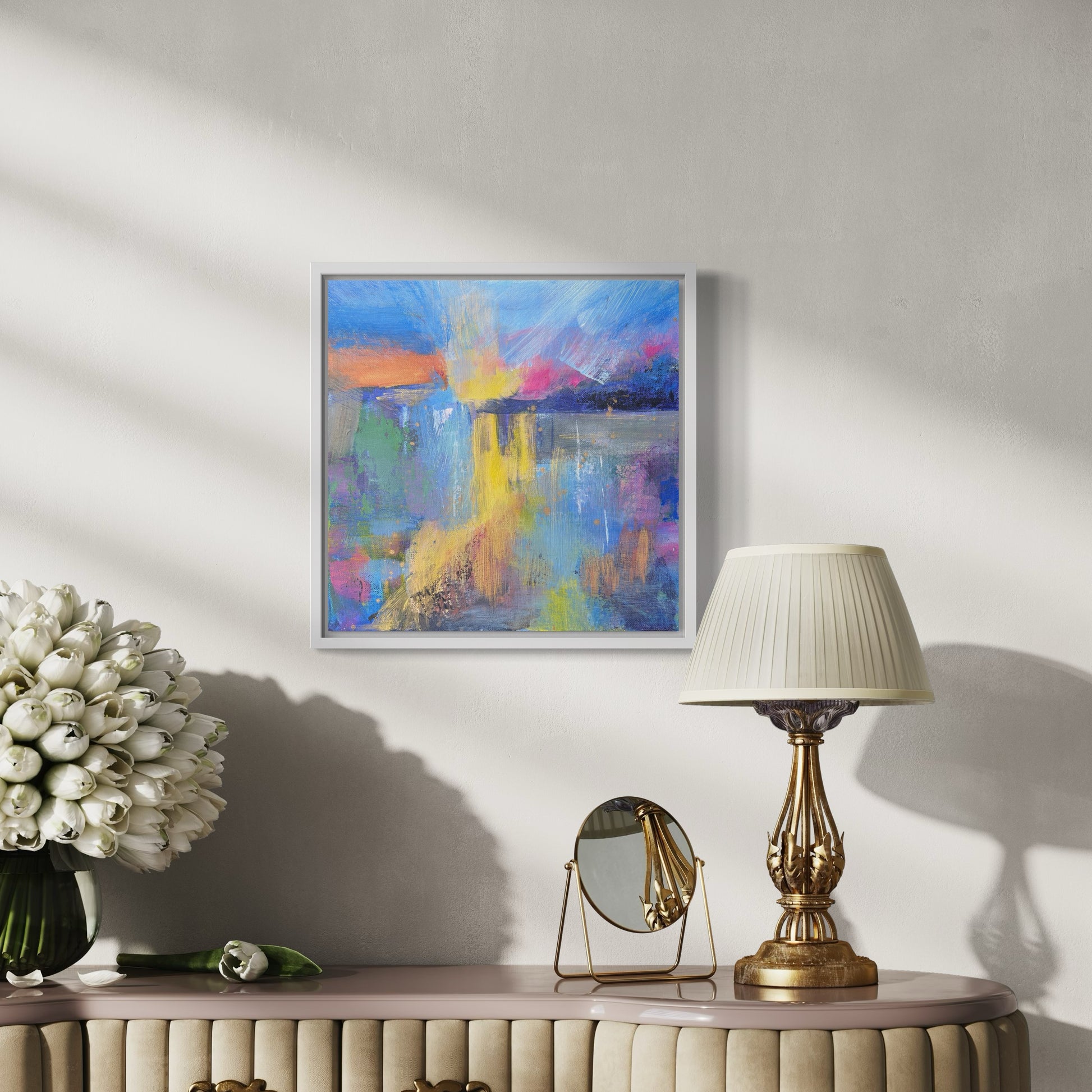 Twilight over Thames - original painting - LJagz-studio