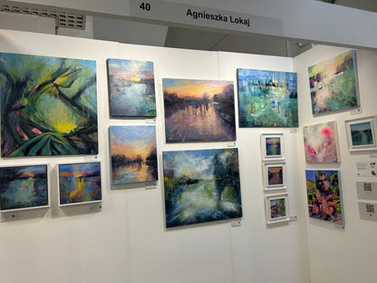 Sunrise on the Thames at Hampton Court - original paining - LJagz-studio