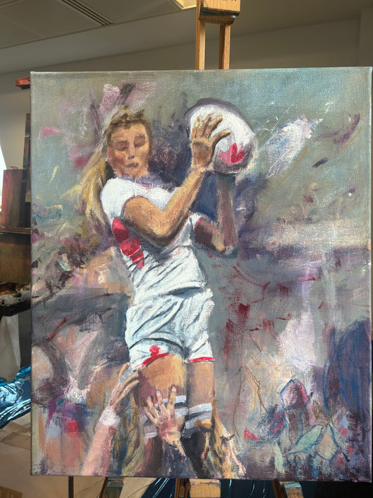 Zoe Aldcroft rugby art