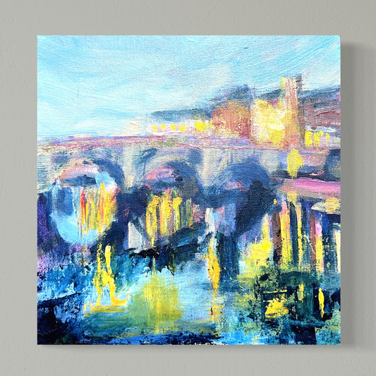 Richmond Bridge by Night - original painting - LJagz-studio