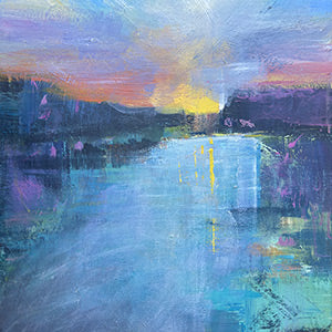 Sunrise at Hampton Court - original painting - LJagz-studio