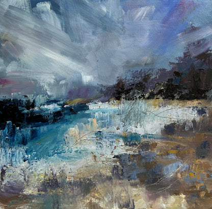 Windy and salty, Fowey - art prints - LJagz-studio